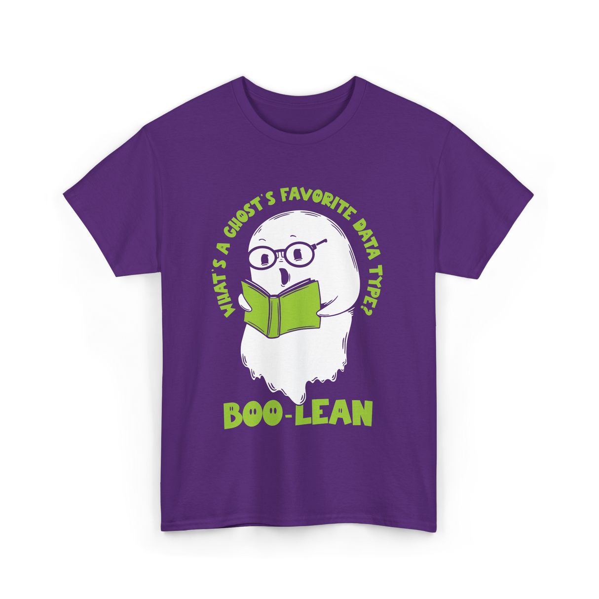 What's A Ghost's Favorite Boo Lean T-Shirt - Purple