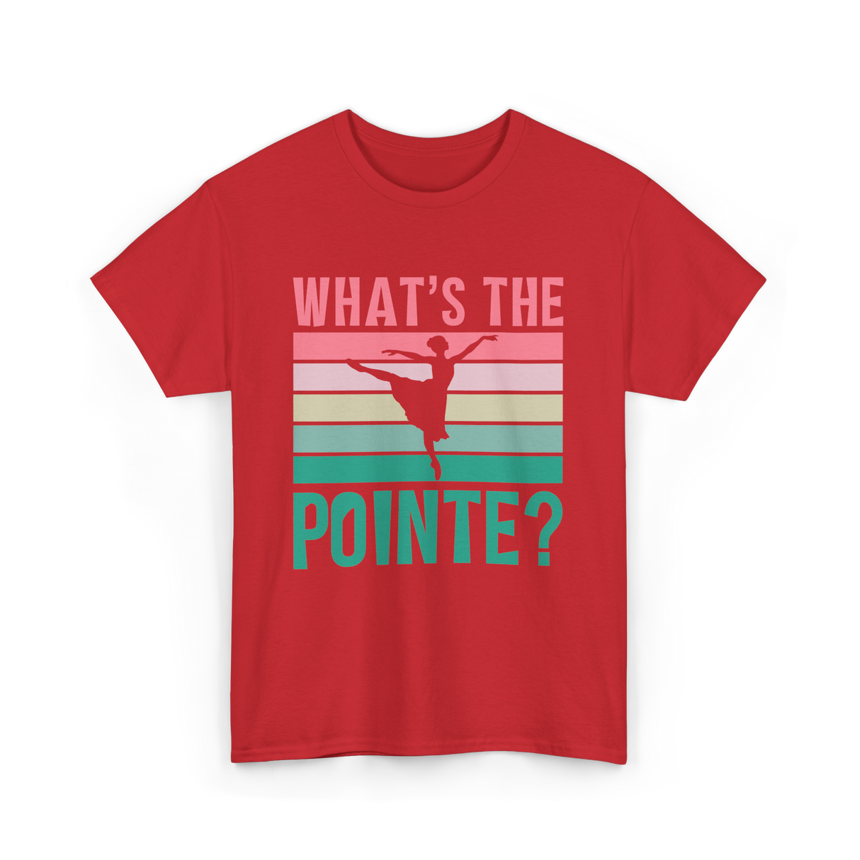 What's The Pointe Dance Ballet T-Shirt - Red
