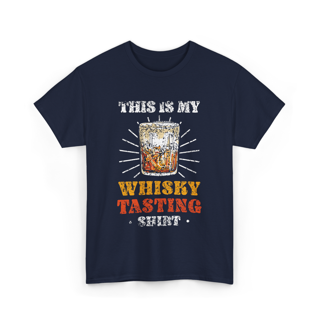 Whisky Tasting Whisky Drink T-Shirt - Navy
