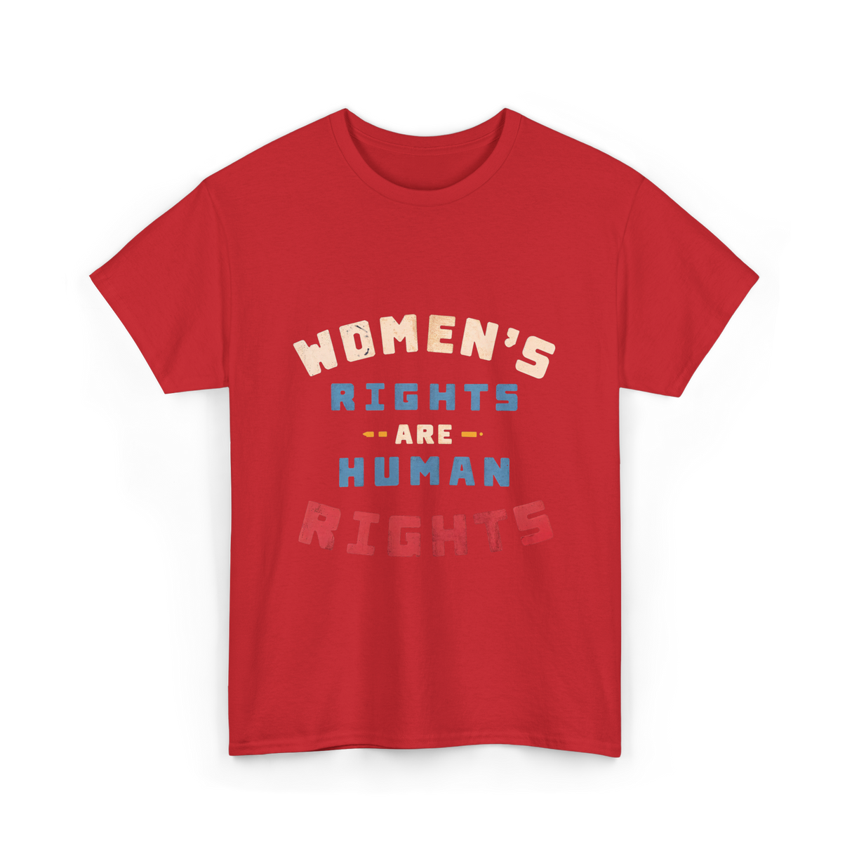 Women's Rights are Human Rights Equality T-Shirt - Red