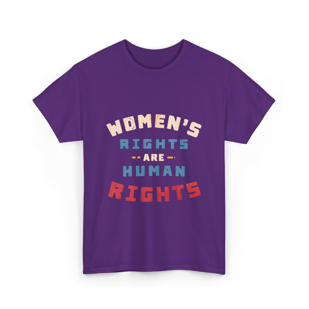 Women's Rights are Human Rights Equality T-Shirt - Purple
