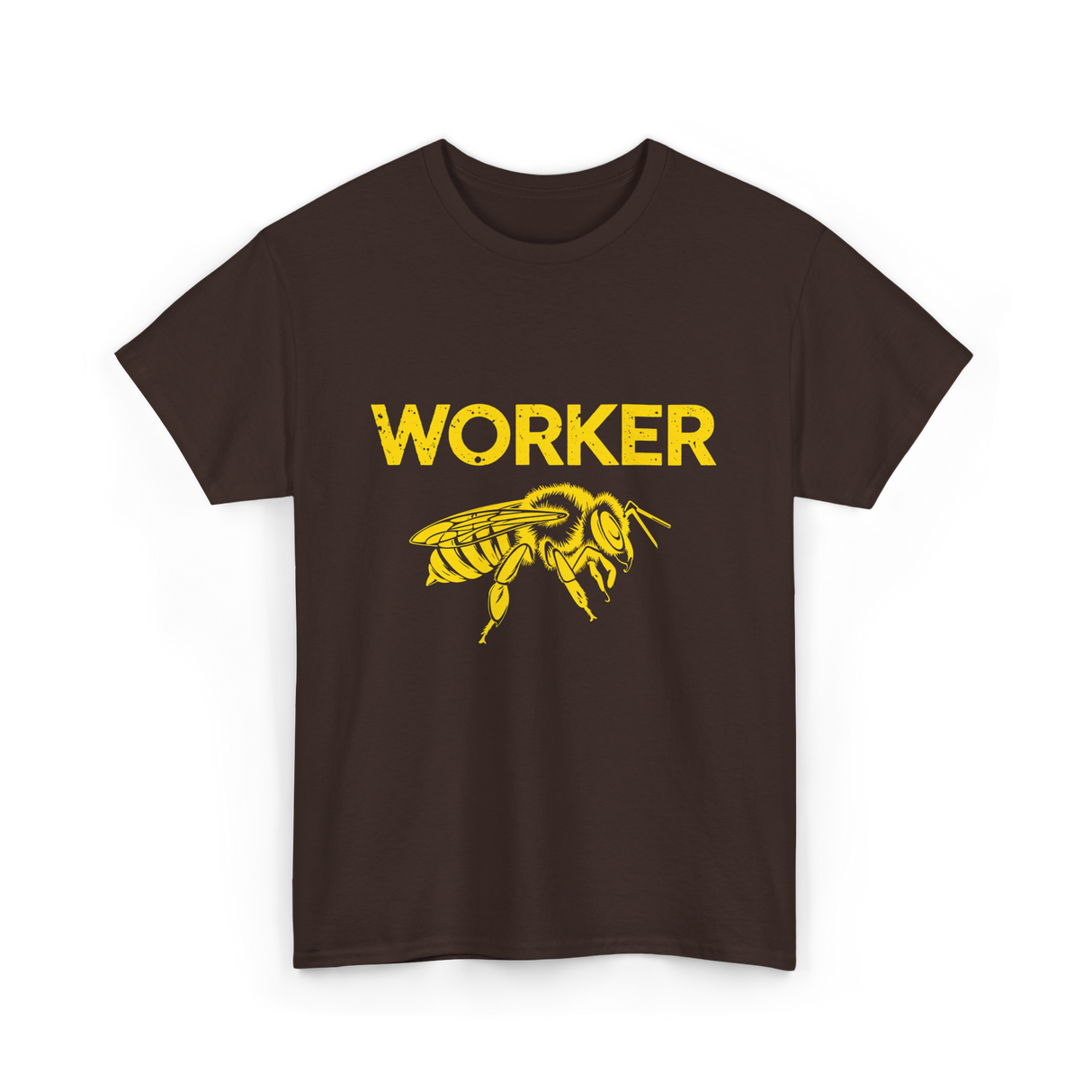 Worker Bee Beekeeping Bees T-Shirt - Dark Chocolate