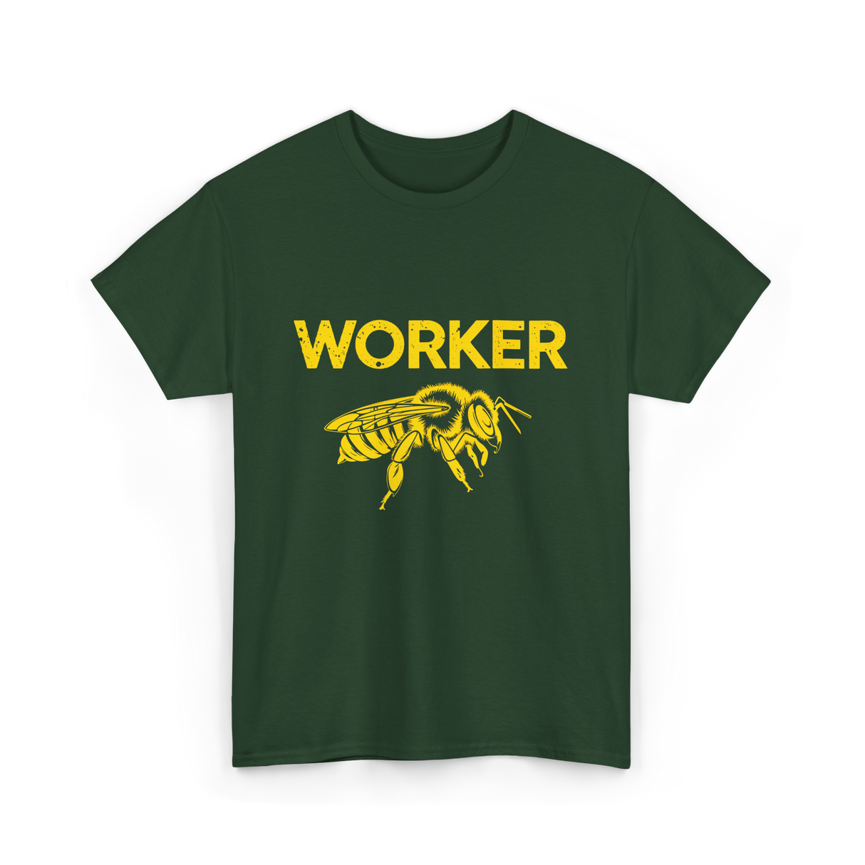 Worker Bee Beekeeping Bees T-Shirt - Forest Green