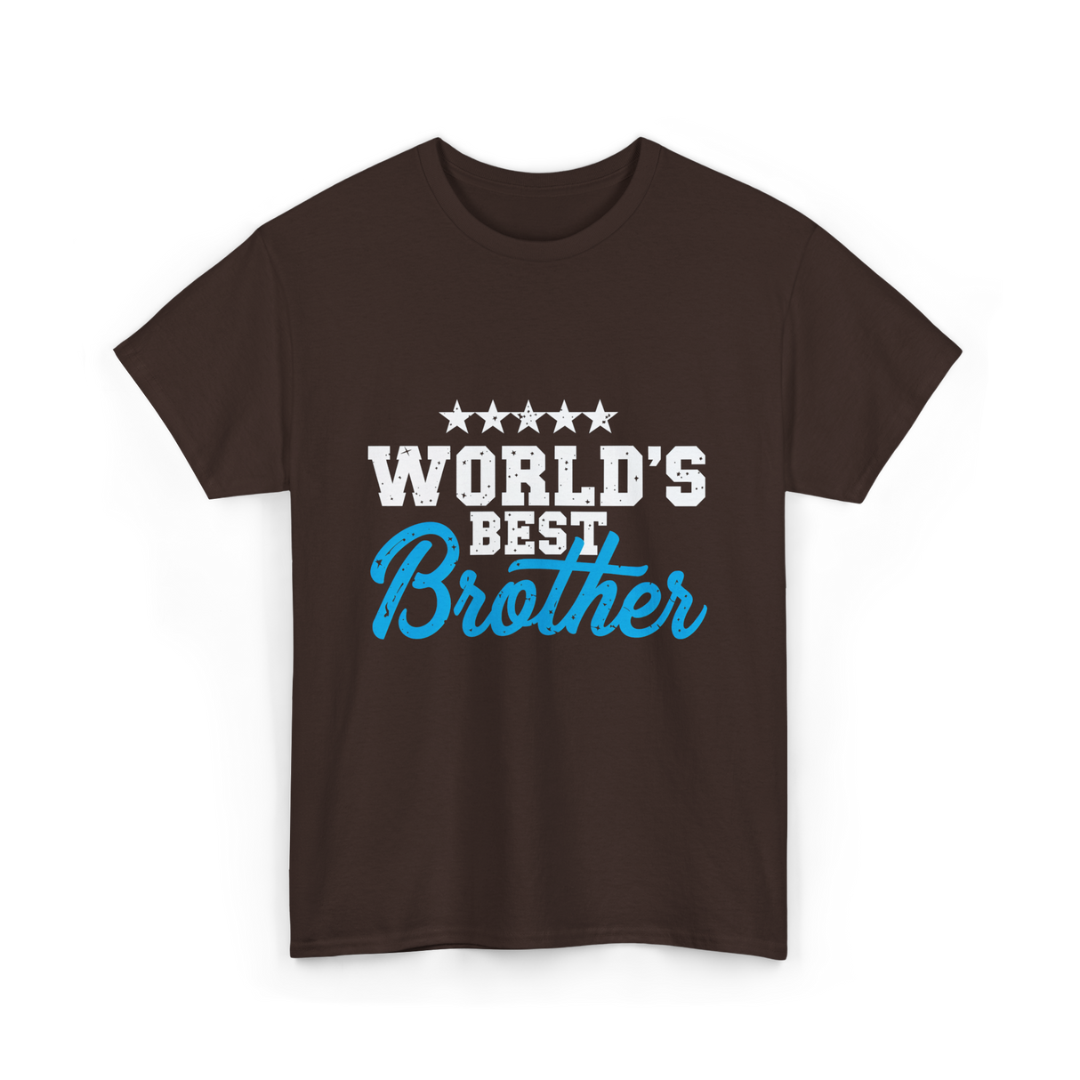 World's Best Brother T-Shirt - Dark Chocolate