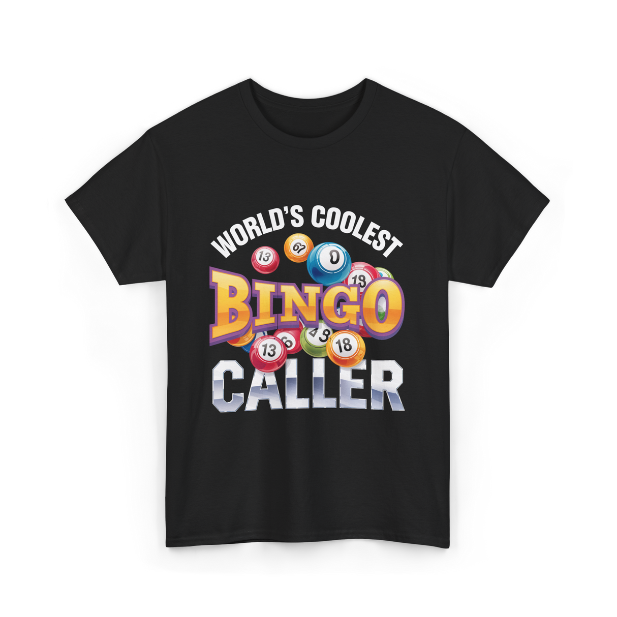 World's Coolest Bingo Caller Bingo T-Shirt - Black