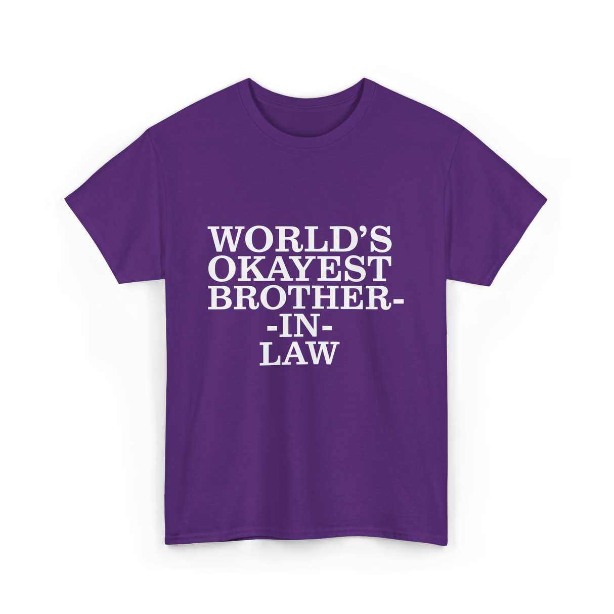 World's Okayest Brother-in-law T-Shirt - Purple