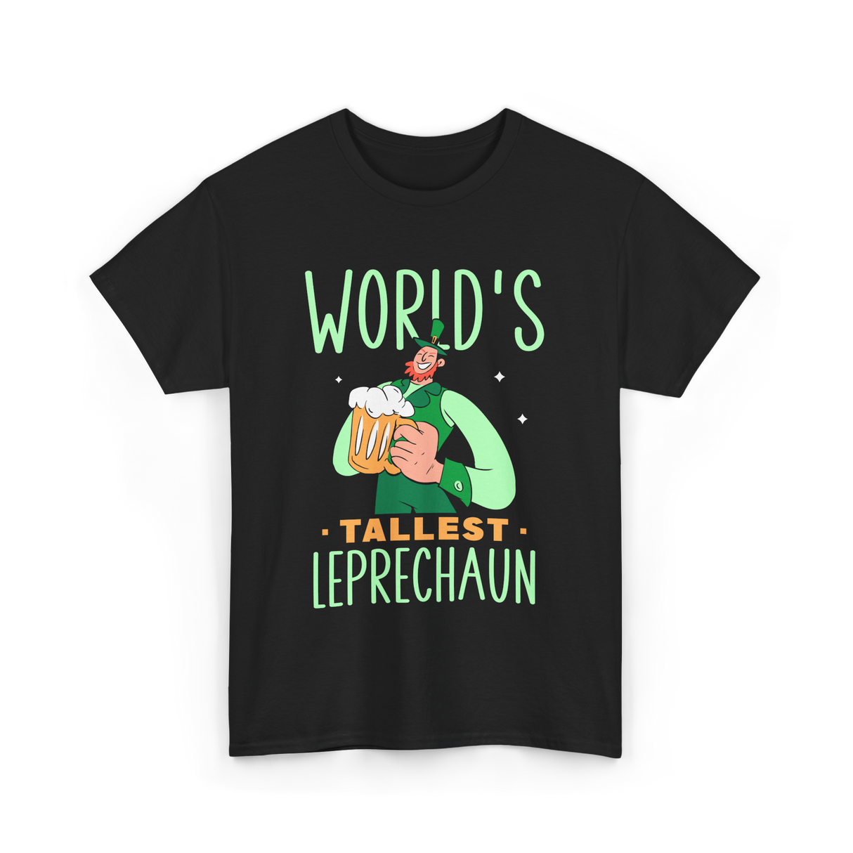 World's Tallest Leprechaun Irish T-Shirt - Black