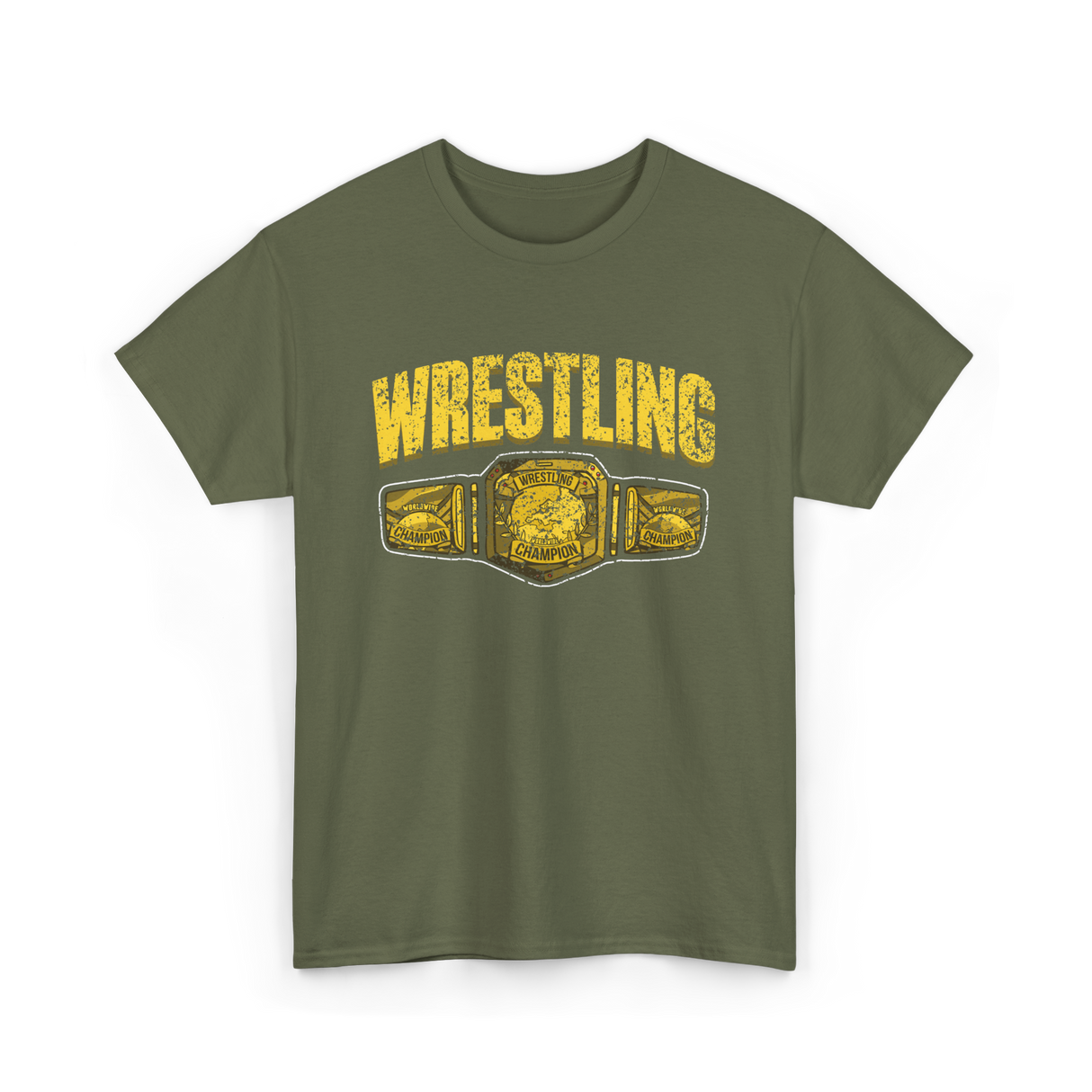 Wrestling Champion Wrestling T-Shirt - Military Green