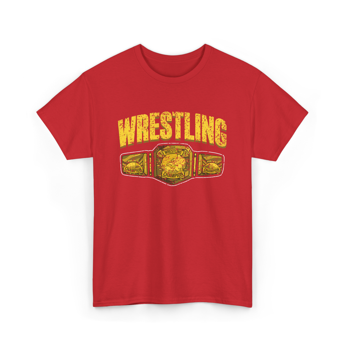 Wrestling Champion Wrestling T-Shirt - Red