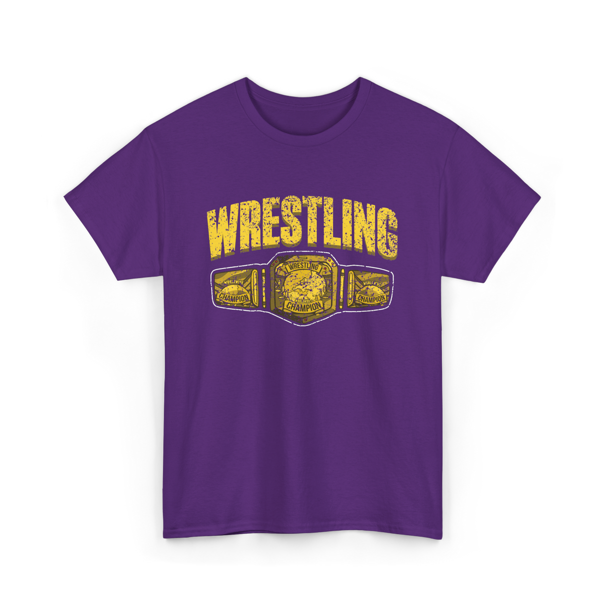 Wrestling Champion Wrestling T-Shirt - Purple