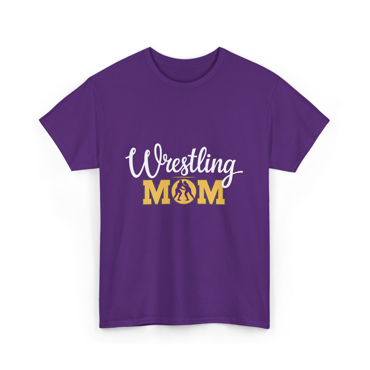 Wrestling Mom Wrestling Support T-Shirt - Purple