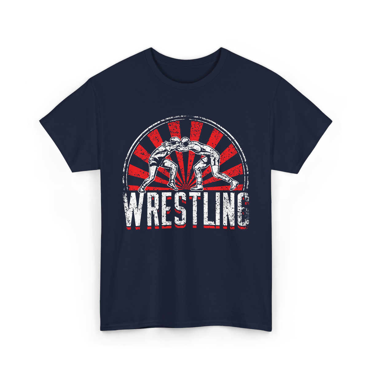Wrestling Wrestler Sport Martial Arts T-Shirt - Navy