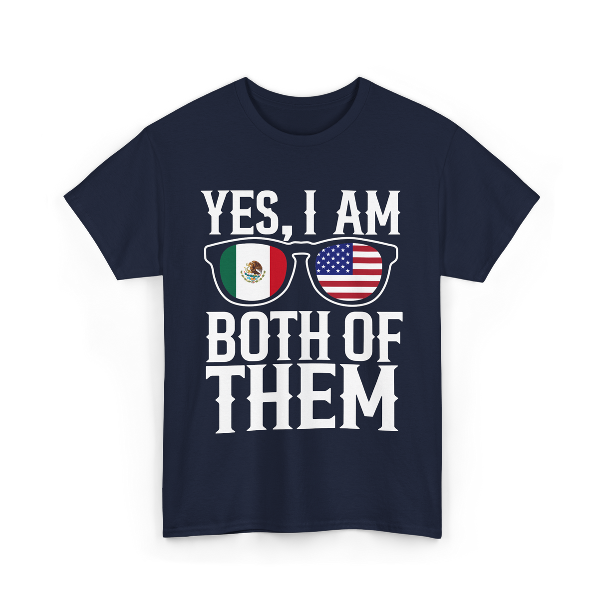 Yes Both Of Them America T-Shirt - Navy