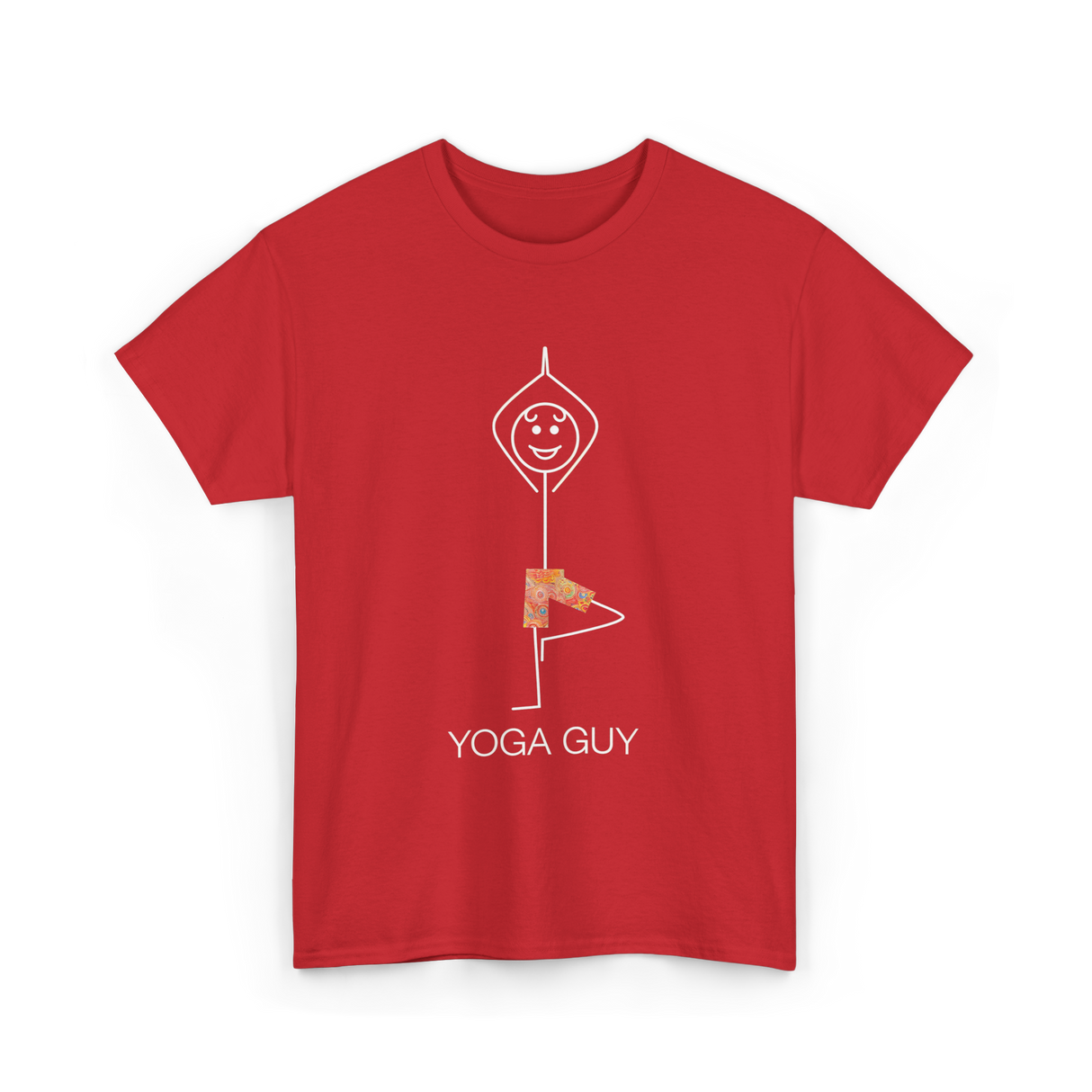 Yoga Guy Yoga Practitioner T-Shirt - Red