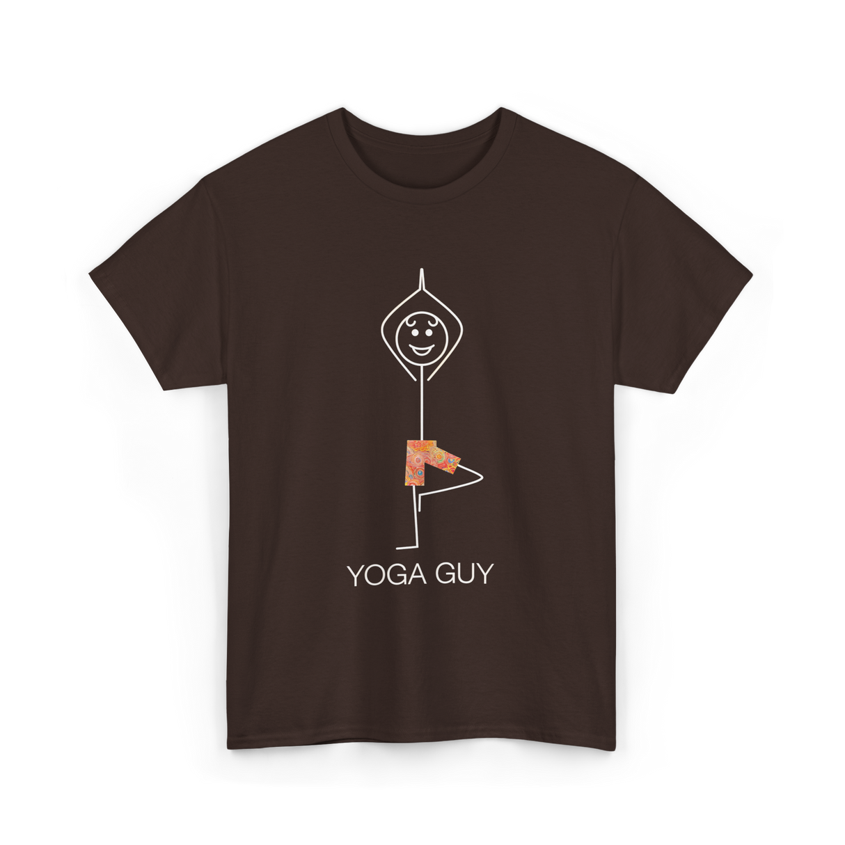 Yoga Guy Yoga Practitioner T-Shirt - Dark Chocolate