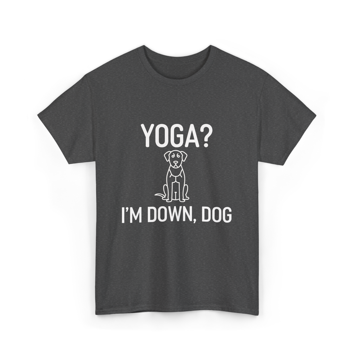 Yoga I'm Down Dog T-Shirt - Dark Heather