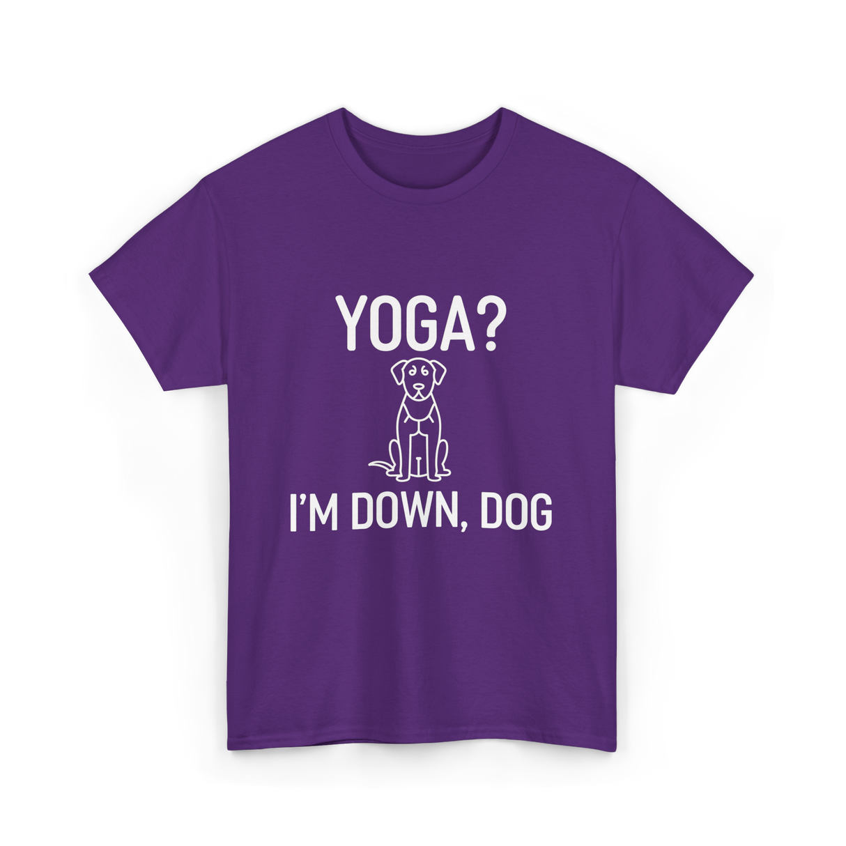 Yoga I'm Down Dog T-Shirt - Purple