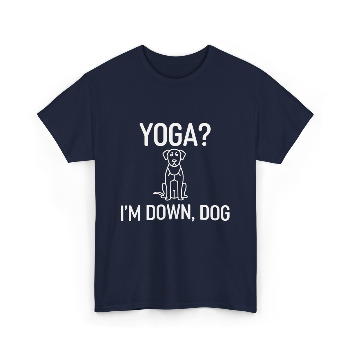 Yoga I'm Down Dog T-Shirt - Navy