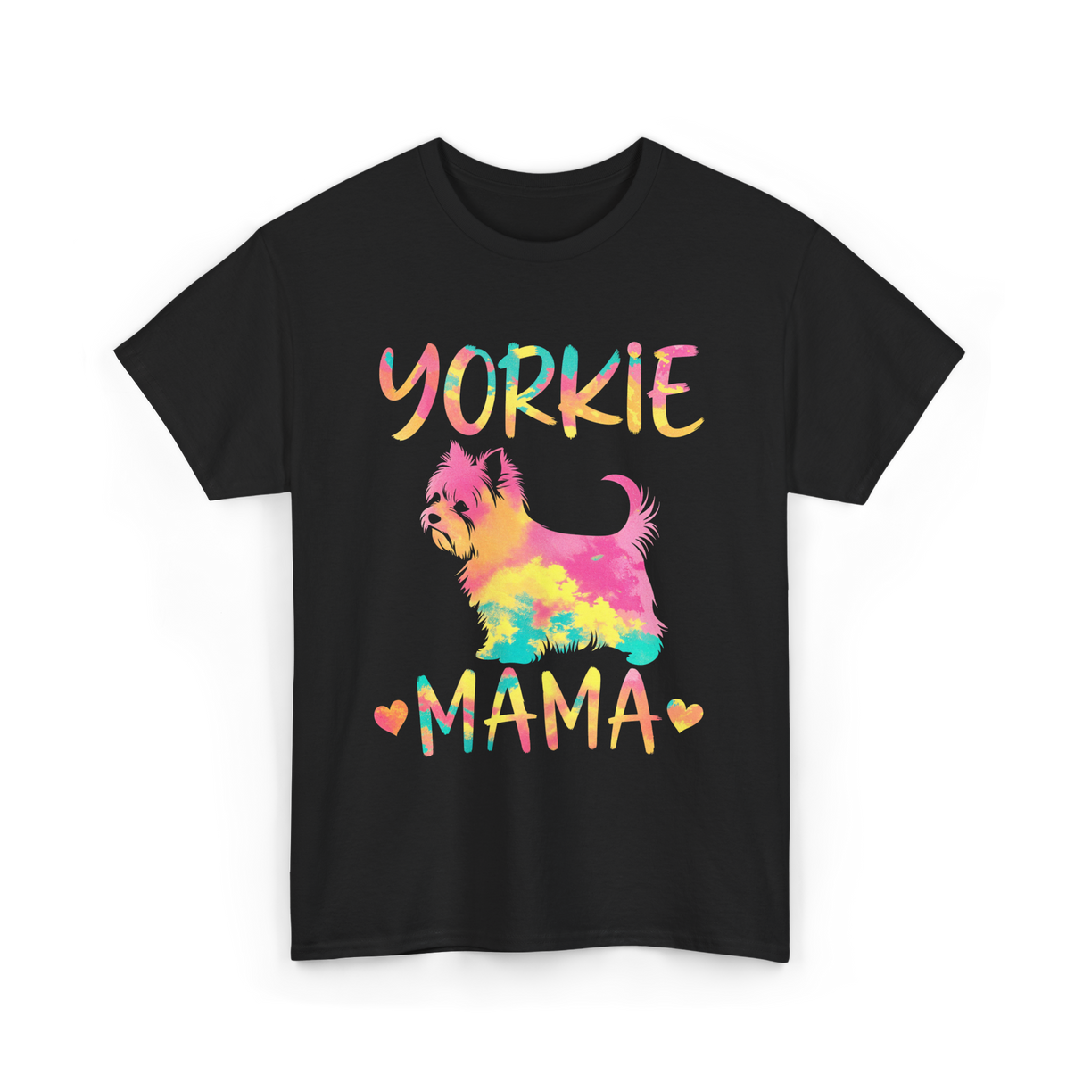 Yorkie Mama Yorkshire Terrier Dog T-Shirt - Black