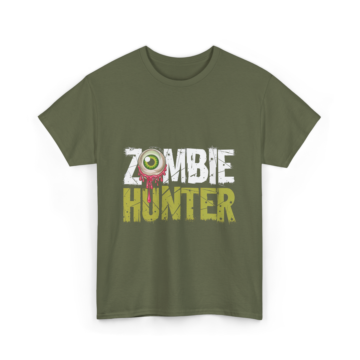 Zombie Hunter Zombie Hunting T-Shirt - Military Green