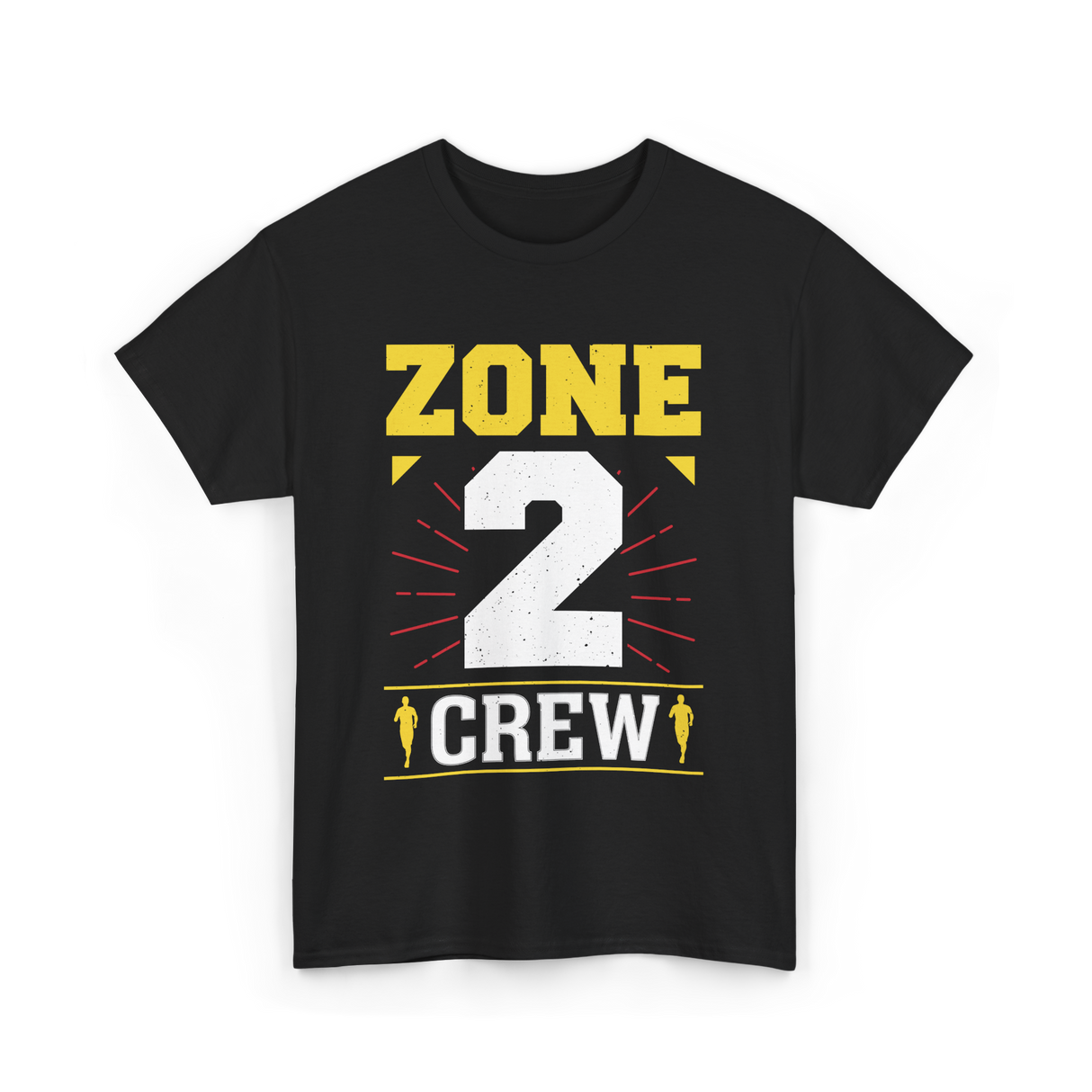 Zone 2 Crew Fitness Training T-Shirt - Black