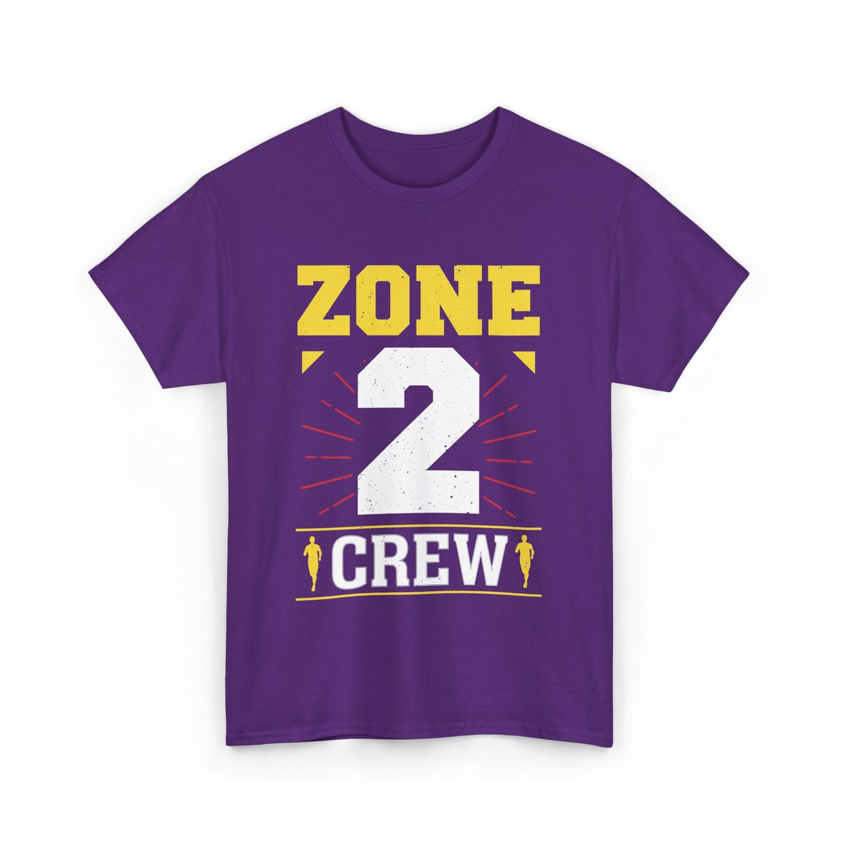Zone 2 Crew Fitness Training T-Shirt - Purple