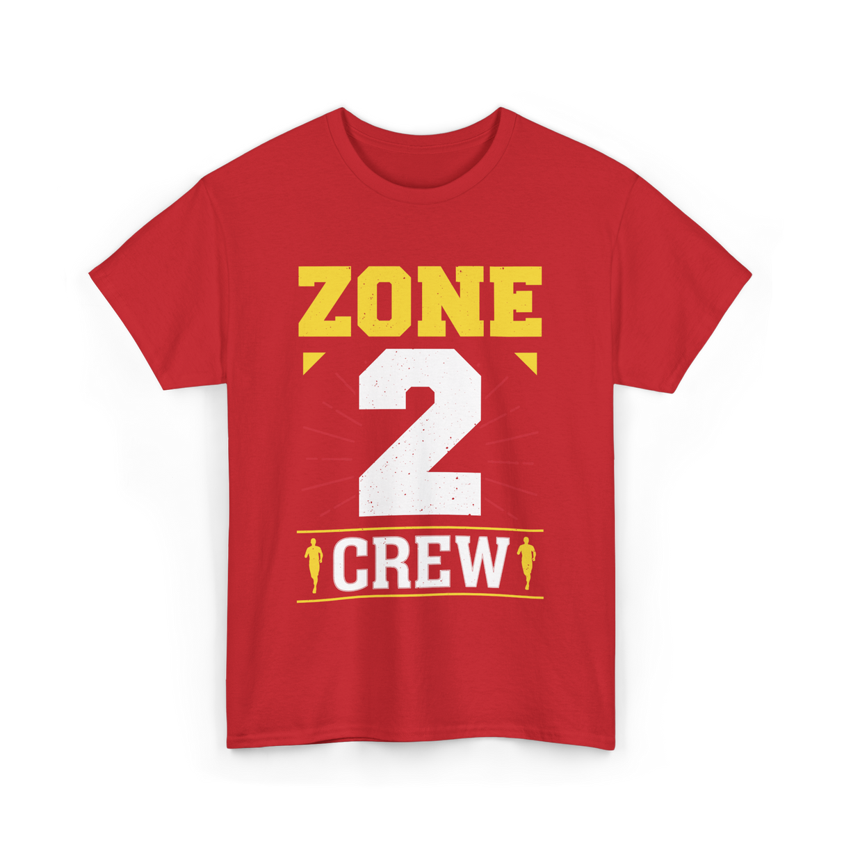Zone 2 Crew Fitness Training T-Shirt - Red