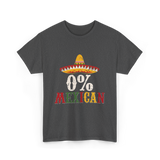 0% Mexican Sombrero Fiesta T-Shirt - Dark Heather