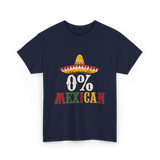 0% Mexican Sombrero Fiesta T-Shirt - Navy