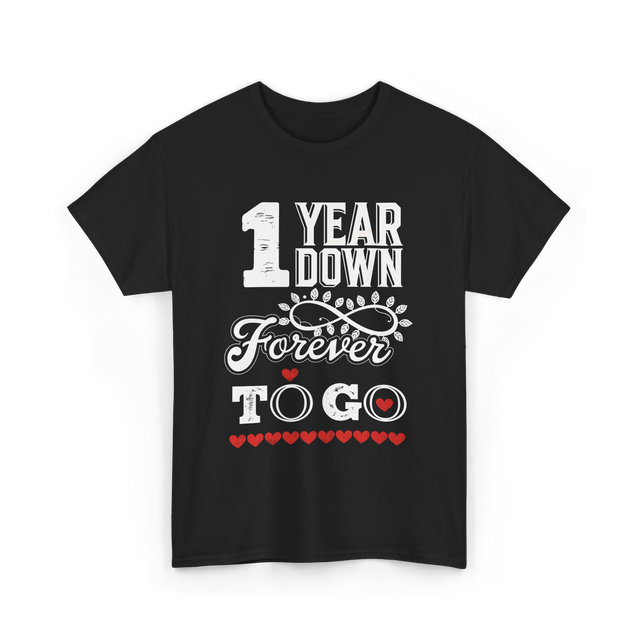 1 Year Down Anniversary T-Shirt - Black