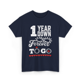 1 Year Down Anniversary T-Shirt - Navy