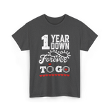 1 Year Down Anniversary T-Shirt - Dark Heather