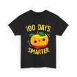 100 Days Smarter Kids Education Learning T-Shirt - Black