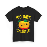 100 Days Smarter Kids Education Learning T-Shirt - Black