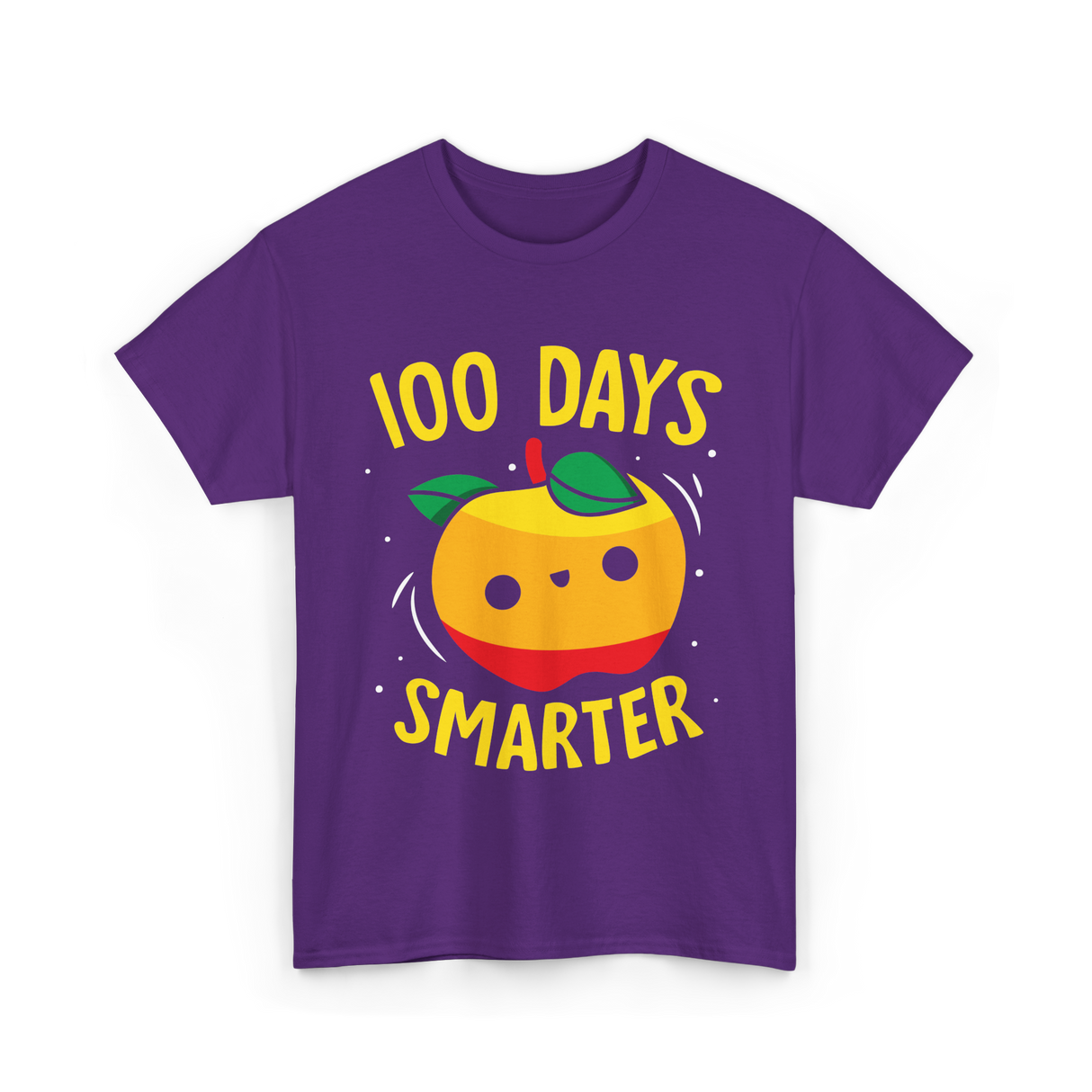 100 Days Smarter Kids Education Learning T-Shirt - Purple