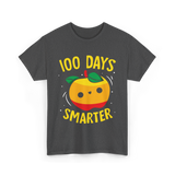 100 Days Smarter Kids Education Learning T-Shirt - Dark Heather