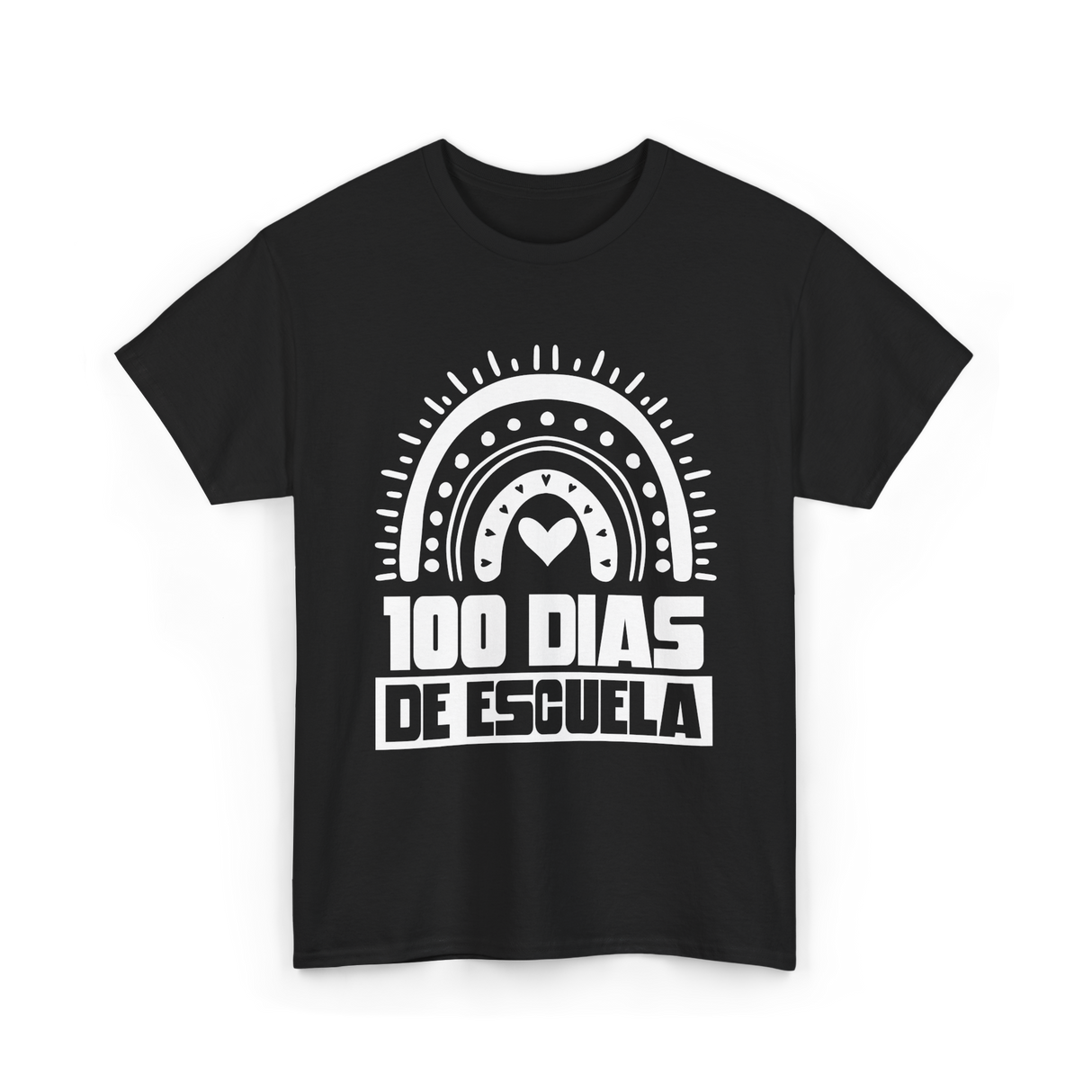 100 Dias De Escuela Kids Education T-Shirt - Black