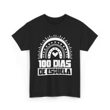 100 Dias De Escuela Kids Education T-Shirt - Black