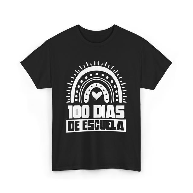 100 Dias De Escuela Kids Education T-Shirt - Black