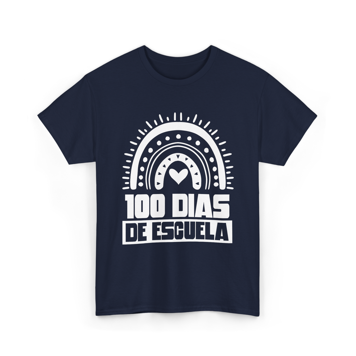 100 Dias De Escuela Kids Education T-Shirt - Navy