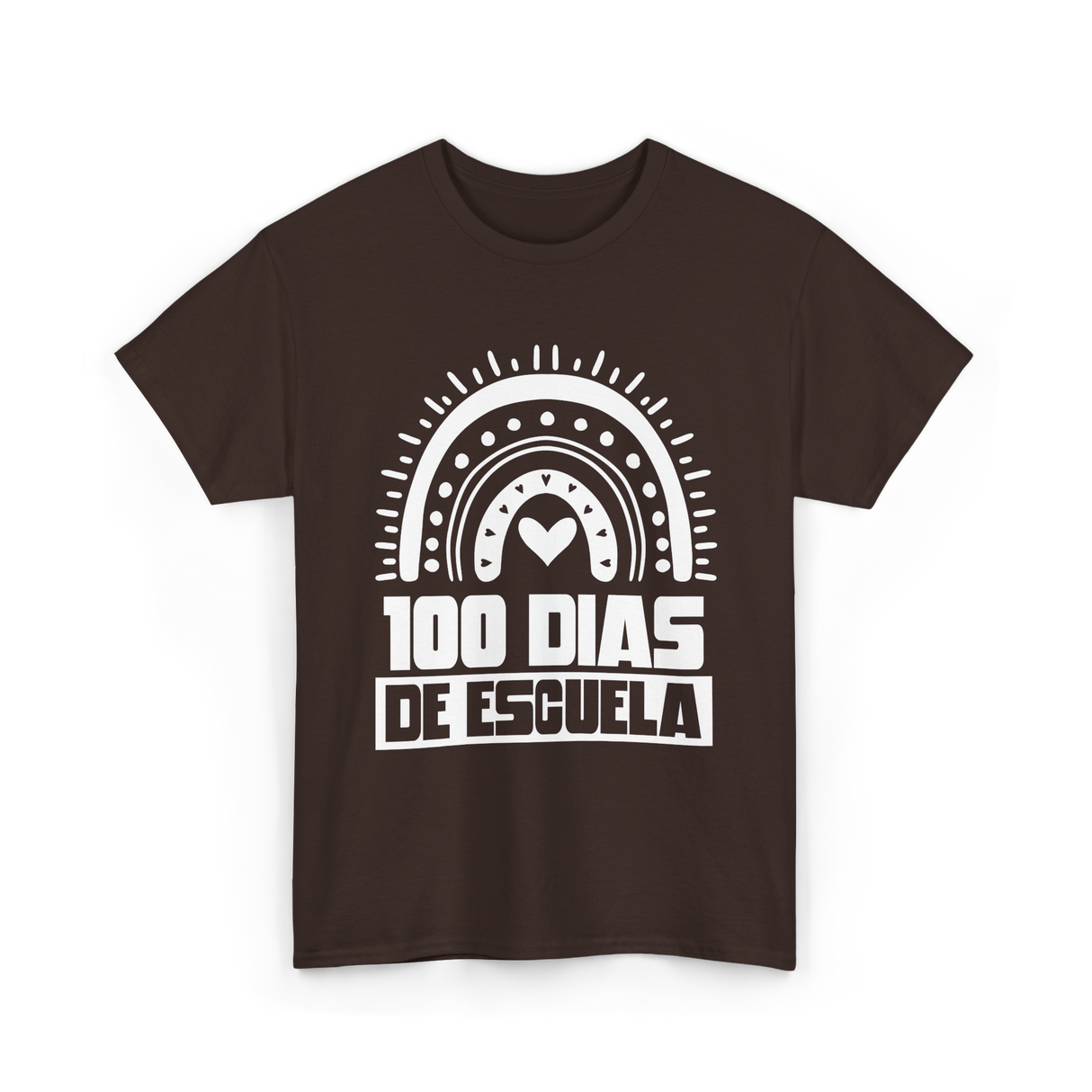 100 Dias De Escuela Kids Education T-Shirt - Dark Chocolate