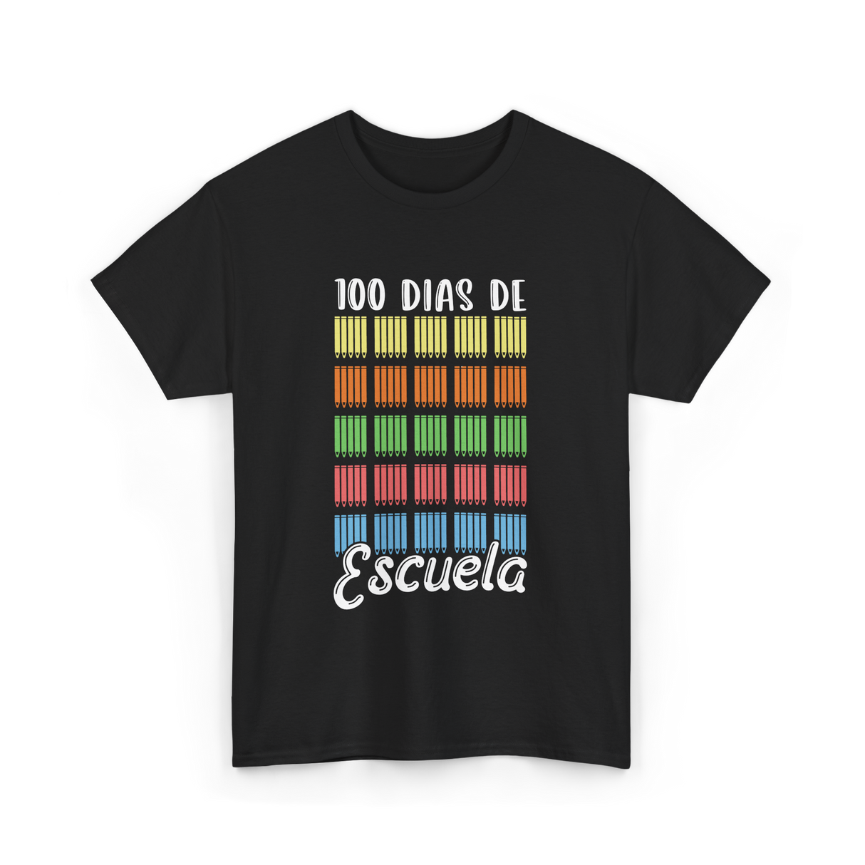 100 Dias De Escuela School Kids T-Shirt - Black