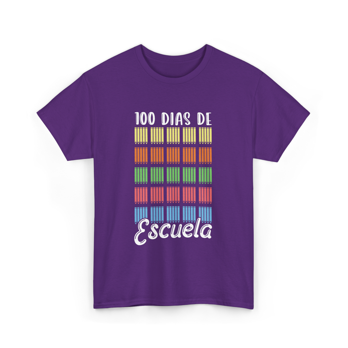 100 Dias De Escuela School Kids T-Shirt - Purple