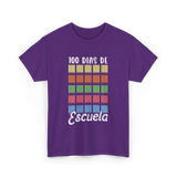 100 Dias De Escuela School Kids T-Shirt - Purple