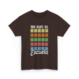 100 Dias De Escuela School Kids T-Shirt - Dark Chocolate