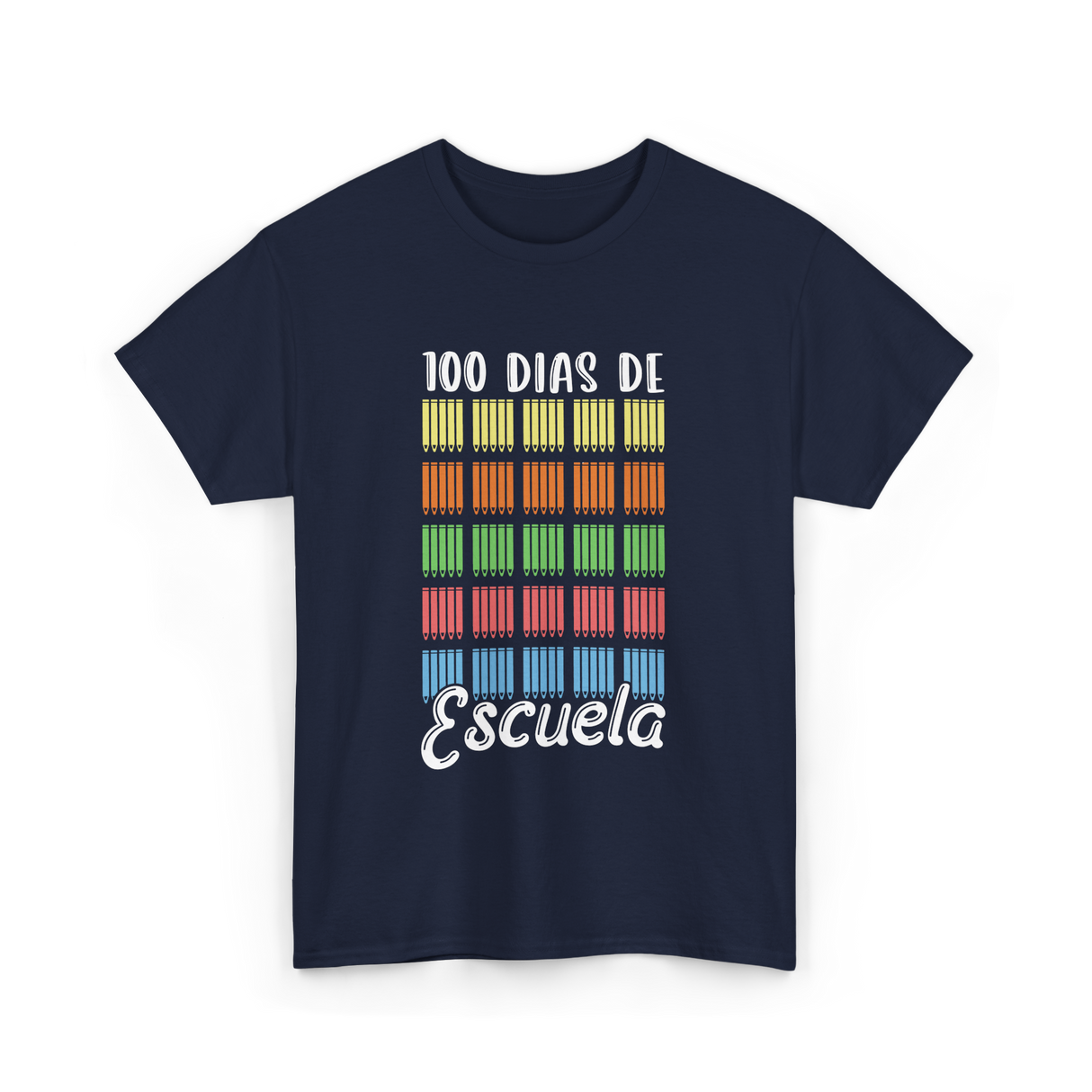 100 Dias De Escuela School Kids T-Shirt - Navy