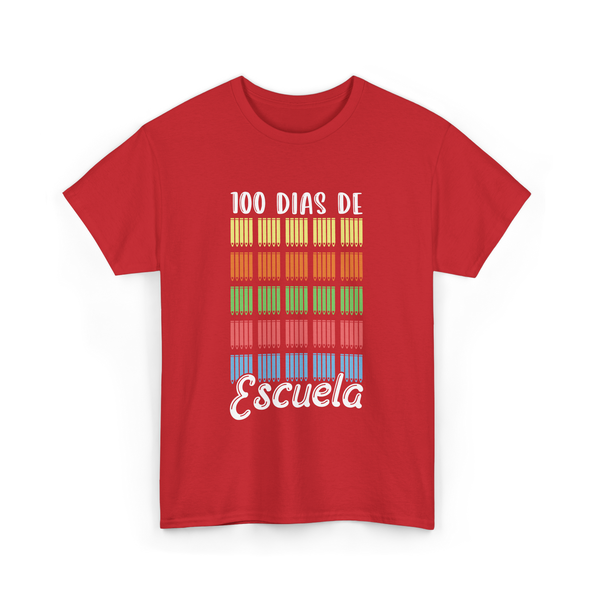 100 Dias De Escuela School Kids T-Shirt - Red