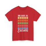 100 Dias De Escuela School Kids T-Shirt - Red