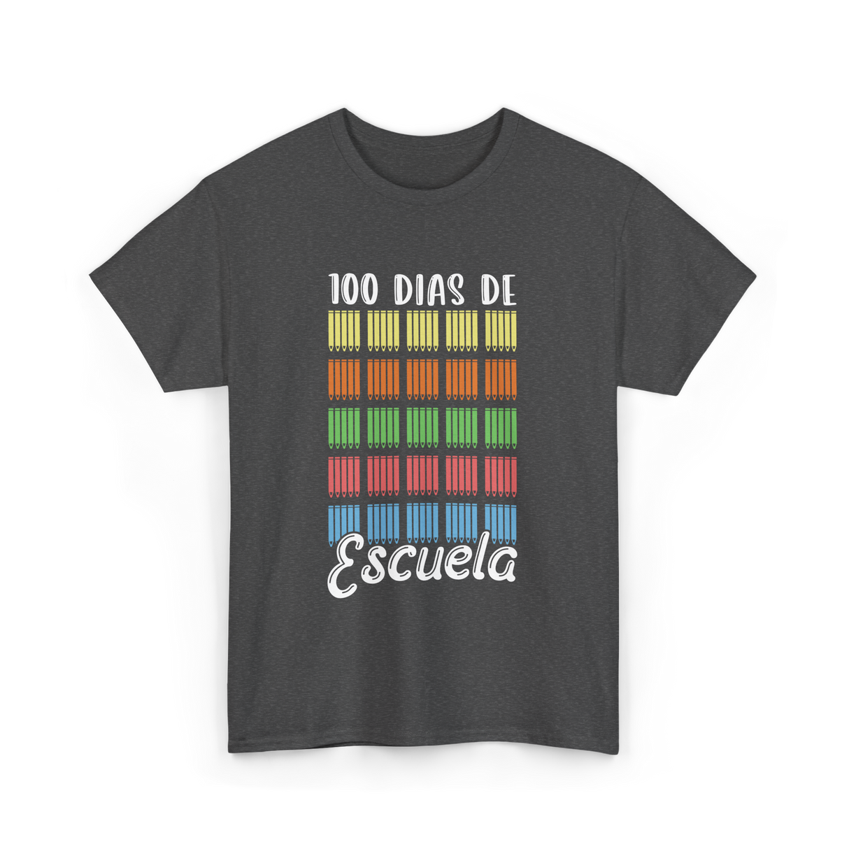 100 Dias De Escuela School Kids T-Shirt - Dark Heather