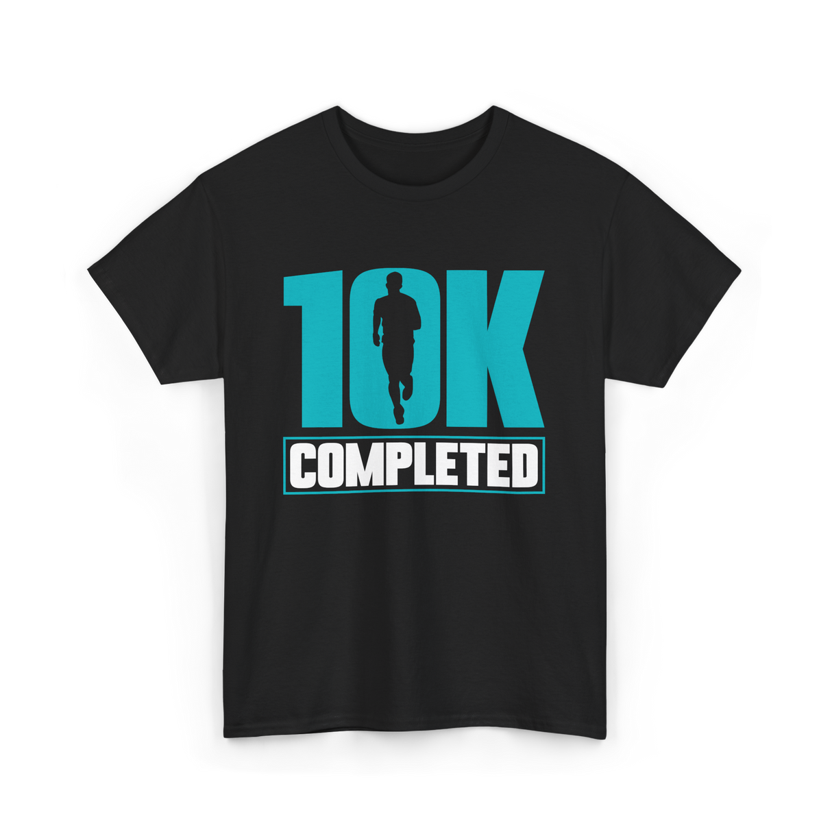 10K Completed Running Runner T-Shirt - Black